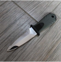 Tekno Daga knife - White Inox - Blade Length 10.5 cm - Grey Color KV-ATKN10D-G - AZZI SUB (ONLY SOLD IN LEBANON)